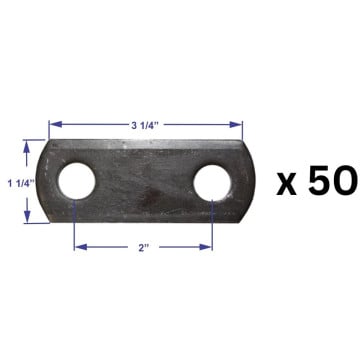 50 pieces of 3SS Shackle Link