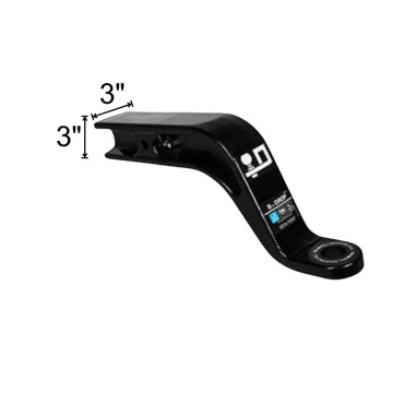 Draw-Tite Trailer Hitch - 3" x 3" Ball Mount - 8" Drop - 6" Rise - 21,000 lb Capacity 