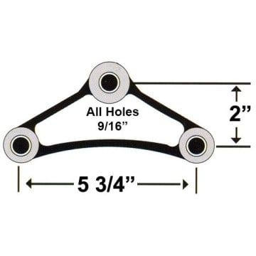 Trailer Spring Equalizer - For 1.75" Spring - Zinc Plated