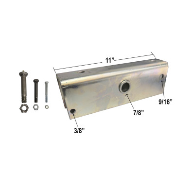 Trailer Equalizer Kit For 2" Wide Slipper Spring - Zinc Plated