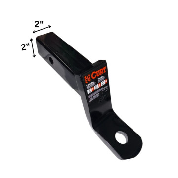 CURT #45050 Ball Mount - 4” Drop - 2" Rise, Class 3