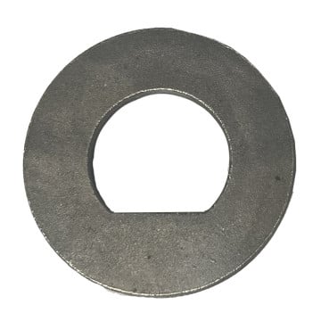 1" x 2" x 1/8" Thick Axle Washer with Flat Notch - "D" Washer