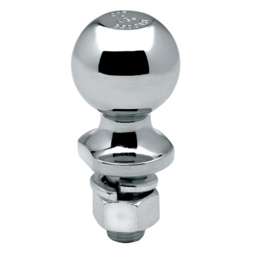 Hitch Ball - 2" Ball - 3/4" Shank x 1 1/2" Long Shank - Chrome - 3,500 lbs. Capacity