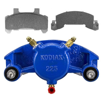 Kodiak Caliper 225 with Pads & Slider Pins - Fits 3,500 to 6,000 lbs. Axles - KodaGuard Plated