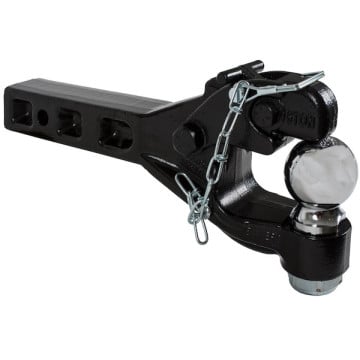 Pintlehook Combination Hitch - 6 Ton (12K) with 2" Ball - 2" x 2" Shank