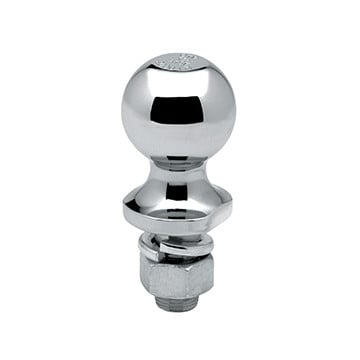 Hitch Ball - 1 7/8" Ball - 1" x 2 1/8" Long Shank - Chrome - 2K Capacity