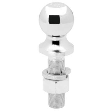Hitch Ball - 2" Ball - 1" x 3 3/8" Long Shank - Chrome - 7,500 lbs. Capacity
