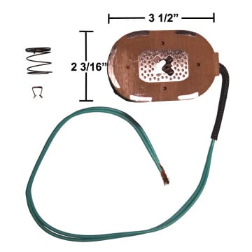 Dexter K71-104-00 Magnet Kit - For 10" x 2" Brakes (Green Wire) Fits AL-KO Also