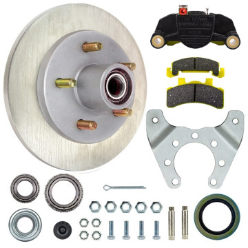 Tie Down Engineering 9.6" G5 Integral Disc Brake Assembly - 5 on 4 1/2" - Stainless Steel Rotor (K71-G00-42)