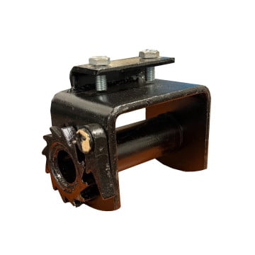 Trailer Winch - Bolt On for Flat Bed Trailers & Trucks - For 4" Straps - 5,5000lb Capacity 