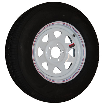 Trailer Tire – 205/75R15 Radial – 1,820 lb. Capacity – 5 on 4 1/2” – Load Range “C” 