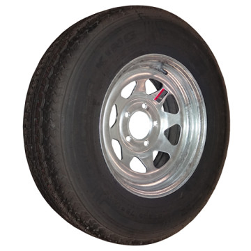 Trailer Tire – 205/75R14 Radial – Galvanized – 1,760 lb. Capacity – 5 on 4 1/2” – Load Range “C” 