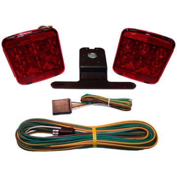 LED Trailer Light Kit - 12 LEDs - Submersible 25' Harness