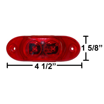 LED Marker Light - 2 LEDs - Red