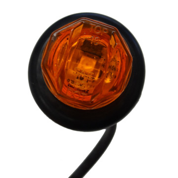 3/4" Amber - LED Marker Light with Grommet and Plug