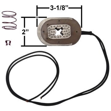 TruRyde Magnet Kit for 12" x 2" Brakes (Black Wire)