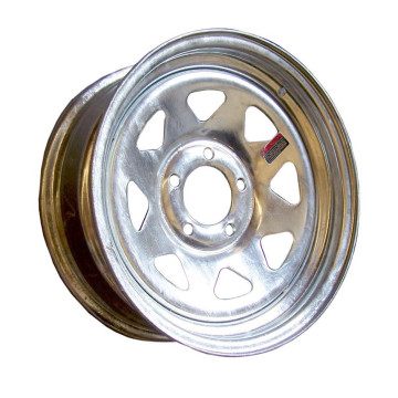 Trailer Wheel - 14" x 5 1/2" Rim - 5 on 4 1/2" Bolt Circle - Galvanized 