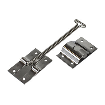 Trailer Door Holder 4" Door Hook and Keeper - Zinc Plated 
