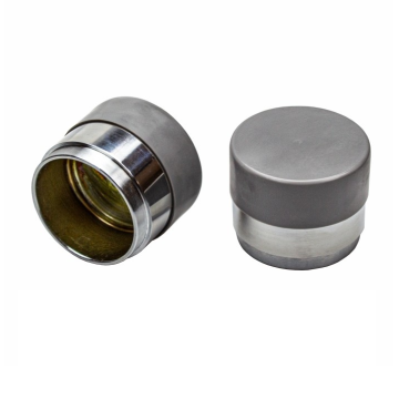 Fulton 2.32" Bearing Protectors & Covers (2-Pack) - Chrome 