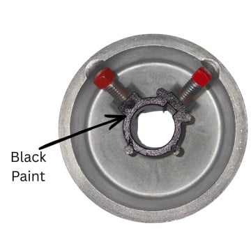 Trailer Door Cable Drum - Right/Passenger Side - "Black Paint" on Drum