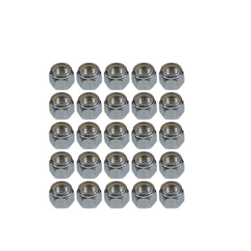 25 Count of 3/8"- 16 Nylock Nut 