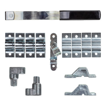 Trailer Door Lock - Universal Cam Latch Bar Lock Kit 