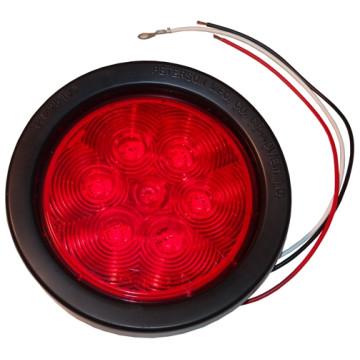 Buyers 4" Round Tail Light - 10 LEDs w/ Grommet & Plug
