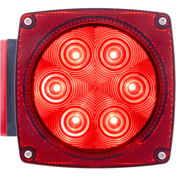 4.5" x 4.5" Tail Light - LED- Left (Driver's Side) 