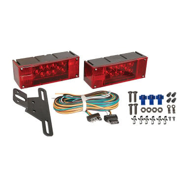 LED Trailer Light Kit - 12 LEDs -  Submersible 25' Wire
