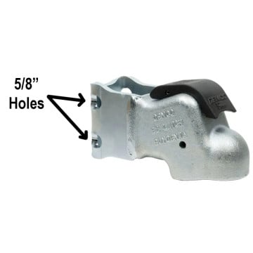 Demco EZ Latch Trailer Coupler - 2" Ball - Fits into 3" Channel 10,000 lb Capacity 