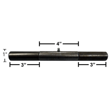 Trailer Door Hinge - 3 Piece Barrel Hinge with Grease Fitting 