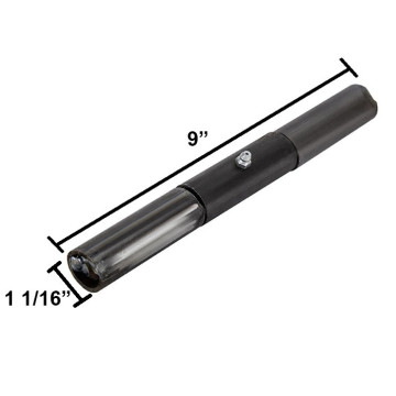 Trailer Door Barrel Hinge - 1 1/16" x 9" - Greaseable