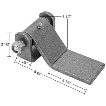 Buyers Formed Hinge Strap with Grease Fitting - Long Leaf