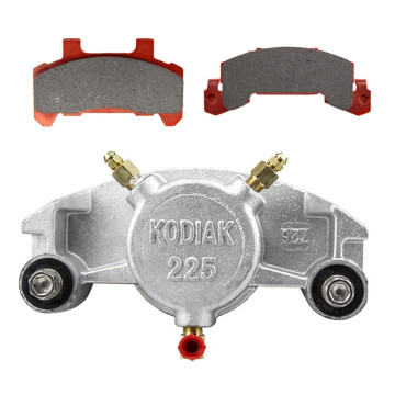 Kodiak Caliper 225 with Pads & Slider Pins - Fits 3,500 to 6,000 lbs. Axles - Dacromet Coated