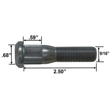 Trailer Wheel Stud - 9/16"