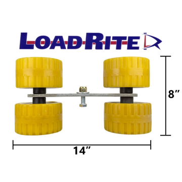 LoadRite Quad Roller Assembly with 3" x 5" Rollers