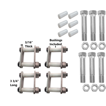 Trailer Shackle Kit - For 1 3/4" Wide Springs - For Tandem Axle Trailers