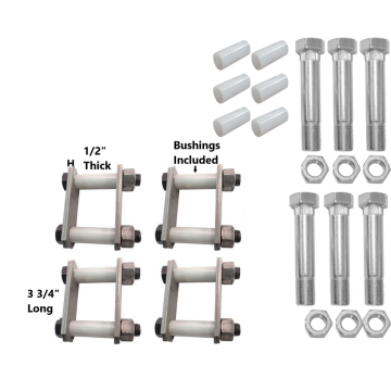  Trailer Shackle Kit - For 1 3/4" Wide Springs - For Tandem Axle Trailers - Heavy Duty