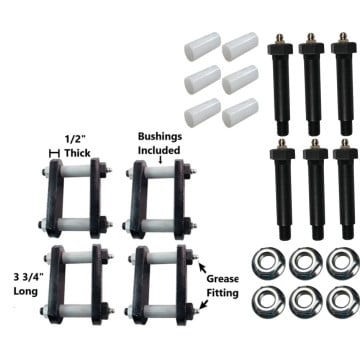 LAFORMO New Trailer Axle Shackle Kit-New Black Trailer Leaf - View #8