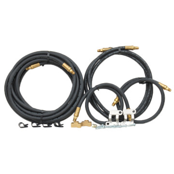  "Add On" Brake Line Kit with Rubber Lines - For Disc or Drum Brakes to Change F80328 Tandem Axle Kit to Triple Axle Kit