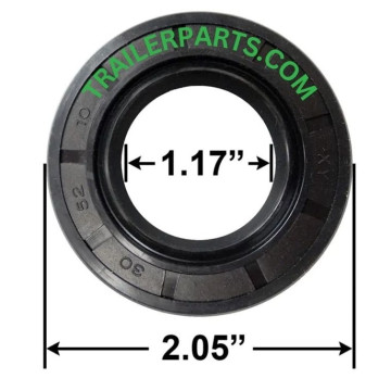 Double Lip Grease Seal - 1.17" I.D. - 2.05" O.D. - Markings: 30-52-10