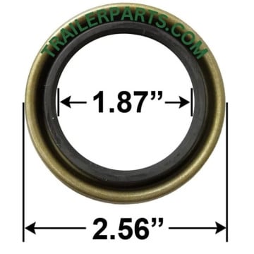 Double Lip Grease Seal - 1.87" I.D. - 2.56" O.D. - Markings: 182564