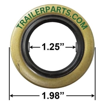 Double Lip Grease Seal - 1.25" I.D. - 1.98" O.D. - Markings: 12192