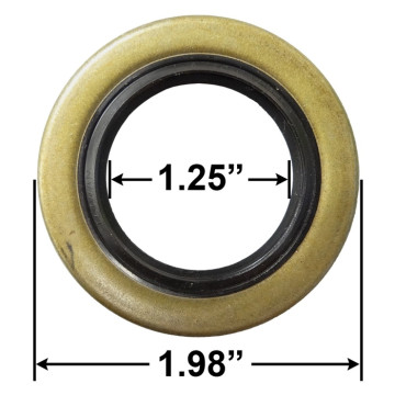 Double Lip Grease Seal - 1.25" I.D. - 1.98" O.D. Markings: 12192