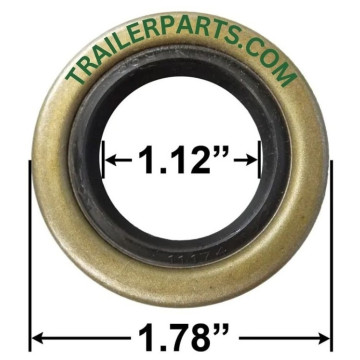 Double Lip Grease Seal - 1.12" I.D. - 1.78" O.D. - Markings: 11174