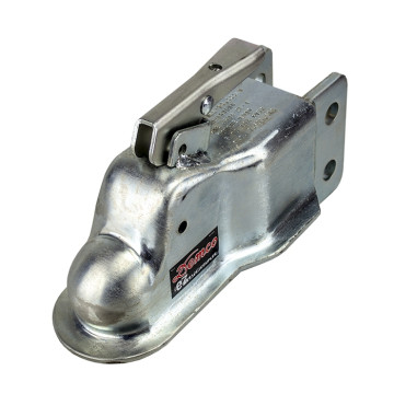 Demco EZ-Latch 2" Ball Trailer Coupler - Fits 3" Channel - Adjustable Height - 10k Capacity -Lets You Hook Up When Latch is in Closed Position -Just Drop Coupler over Hitch Ball & Latch Will Snap on to The Ball