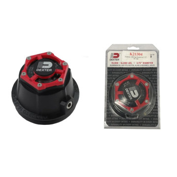 Dexter Fortress Threaded Aluminum Oil Cap - For Dexter, Rockwell & AL-KO 10k-16K Axles (3.75" I.D.)