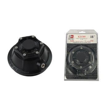 Dexter Fortress Threaded Aluminum Oil Cap Kit - For Lippert 10k-16k Axles (4" I.D.)