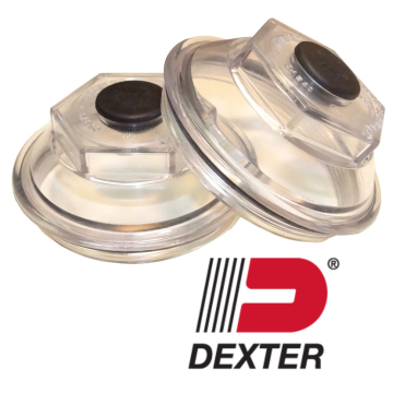 Dexter Threaded Oil Cap, O-Ring, and Plug Kit (1 Pair) - Fits Dexter 10K-12K-15K