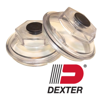 Dexter Threaded - Oil Cap, 3 1/2" I.D. O-Ring, and Plug Kit (1 Pair)